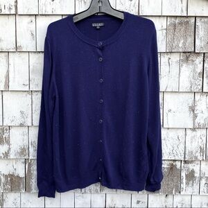Original By Nicole Miller Blue metallic Women’s Cardigan